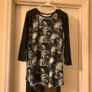 EUC LuLaRoe Randy Nightmare Before Christmas Shirt